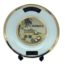 Chokin Plate Hawaii 24K Gold Special Edition Japan picture