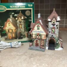 “ Dickens Collectibles “ WHITE LION BREWERY  Lighted Porcelain House W/Light picture