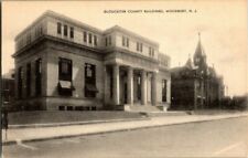 1930'S. WOODBURY, NJ. GLOUCESTER COUNTY BLDGS. POSTCARD MM4 picture