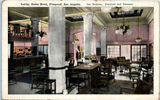 1910s Lobby of Gates Hotel Los Angeles California Postcard picture