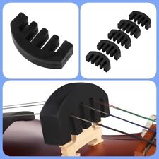 10pcs Violin Practice Mute Black Heavy Rubber Silencer for 4/4 Fiddle picture