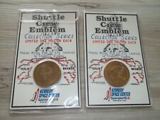 Shuttle Crew Emblem Collection Series Coin Lot 2 STS-74 Atlantis & 69 Endeavour picture