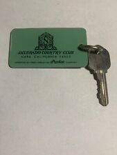 Silverado Country Club Hotel Motel Room Key Fob & Key Napa California #203 RARE picture