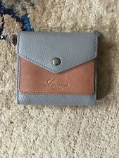 Very Elegant Lavemi Leather Wallet Pebbled Gray Brown Patch For Women picture