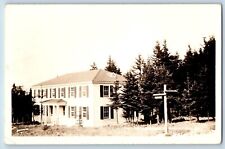 Maine ME Postcard RPPC Photo Two Family House Quoddy Village c1910's Antique picture