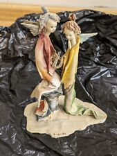 Vtg. Adriano Columbo, Lo Scicciolo sculpture, Two Angels. picture