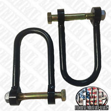 (2) 3”x9”x3/4 AIRLIFT BUMPER WELDED CLEVIS SHACKLE fits MILITARY HUMVEE  picture