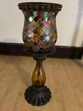 PartyLite Global Fusion Mosaic Glass Candle Holder picture