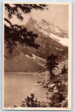 Banff Canada Postcard View Of Lake Agnes Mountain Scene c1910's Unposted Antique picture