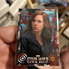 2016 Marvel Captain America Civil Black Widow #21 Scarlett Johansson Red #86/100 picture