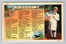 KY-Kentucky, General Greetings, Antique, Vintage c1947 Souvenir Postcard picture