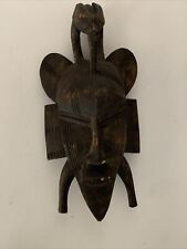 Unique Antique African Senufo Hand Carved Wood Mask picture