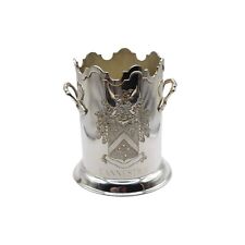 Vintage Silverplate Armorial Wine or Champagne Caddy - ENGRAVED picture