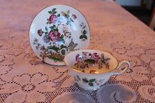 Wedgewood Vintage Porcelain China Cup & Saucer Charnwood Pattern Butterfly  picture
