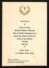 Hotel Fairmont 1913 San Francisco Supper Menu Card - Very Scarce picture
