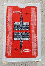 Sabena Airlines vintage playing cards Brussels Town Hall Belgium Complete VGC picture