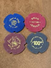 Lot Of 4 - Special Event Advertising Paulson Sample Casino Chips-Neat Chips  picture