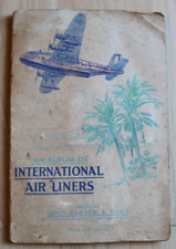 vintage john player&sons international air liners album tobacco trading cards picture