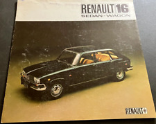 Vintage 1969 Renault 16 - Original 8-Panel Foldout Sales Brochure - ENGLISH picture