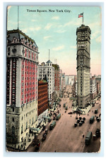 Vintage Postcard Times Square New York NYC NY Posted 1913 Stamped Antique picture