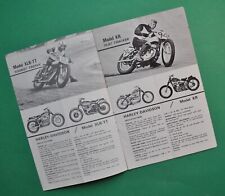 Original 1966 Harley Davidson Brochure XLRTT KR KRTT CRS CRTT Racing Motorcycle picture