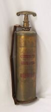 Vintage Brass Fire Extinguisher  General Quick Aid Fire Guard Model 85 HD Empty picture
