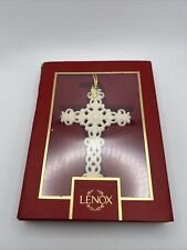 LENOX 2023 Snow Fantasies Cross Ornament 4.5in 894442 picture