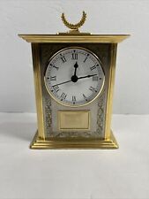 Vintage The Danbury Mint Gold Clock Working picture