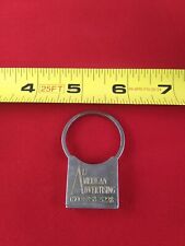 Vintage ALL AMERICAN ADVERTISING Keychain Fob Key Ring Hangtag *QQ15 picture