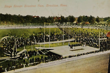Stage, Crowds of People, Brockton Fair, Brockton, MA. Pre-1915. picture