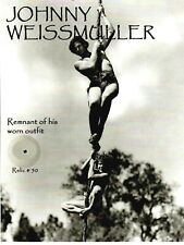 VERY RARE “Johnny Weissmuller” Remnant of His Worn Outfit Encapsulated COA picture