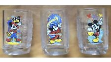 VTG McDonalds  Disney World Celebration Mickey Mouse Glass Cup 2000-Set of 3 picture