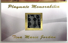 Playboy Authentic Memorabilia Card ~ TINA MARIE JORDAN (March '02) ~ POTM Swatch picture