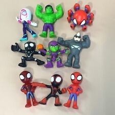 9X Marvel Spidey and His Amazing Friends Rhino Hulk Goblin Gwen 2.5'' Figure Toy picture