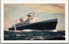 Postcard 1954 Ocean Liner SS United States Sailboat Passenger Ship Luxury View picture