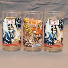 Vintage Star Wars The Return Of The Jedi Burger King 1983 Glasses Lot of 3  picture