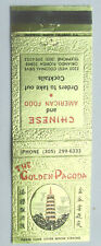 The Golden Pagoda  Orlando, Florida Chinese Restaurant 20 Strike Matchbook Cover picture