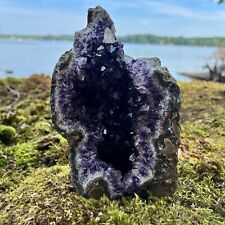 HUGE XXXL LARGE Amethyst Druze Crystal Cluster With Cut Base Specimen ~ 4-6 Lbs picture