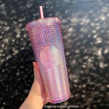 New 2020 China Starbucks Pink Sakura Studded 24oz Plastic Tumbler Cup picture