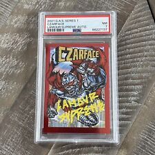 2021 G.A.S. Trading Cards Czarface Lamour Supreme Auto /50 PSA 7 Near Mint picture