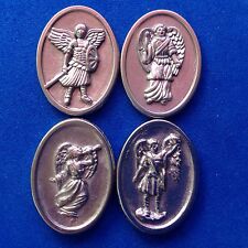 4 ARCHANGEL Pocket Token St Michael Raphael Gabriel Uriel Protection Saint Medal picture