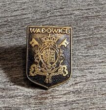 Vintage Wadowice, Poland Coat of Arms Brass/Gold Lapel Pin/Tie Pin picture