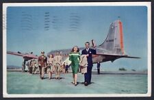 American Airlines 1950 ADVERTISING Postcard. Prexies. Sent to Canada picture