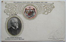 Postcard 1905 Baltimore Maryland State Seal Governor Warfield picture