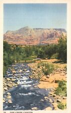 Postcard AZ Oak Creek Canyon Arizona Unposted Linen Antique Vintage PC G5388 picture