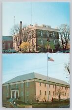 Lancaster Ohio 1960s Chrome Postcard Fairfield County Courthouse Hall Of Justice picture