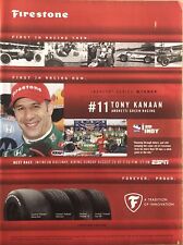2007 Firestone Tires Tony Kanaan PRINT AD Indy Car - A Tradition Of Innovation picture
