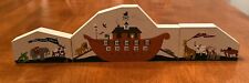 THE CATS MEOW 1995 (3) Three Piece Wood NOAH'S ARK Signed & Dated Joline 00' EUC picture