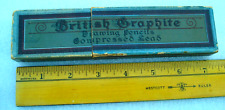 3 BRITISH GRAPHITE COMPRESSED LEAD KOH-I-NOOR Czech Pencils Original Vintage Box picture