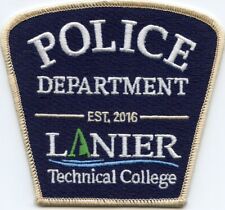 LANIER TECHNICAL COLLEGE GEORGIA TECH COLLEGE CAMPUS POLICE PATCH picture